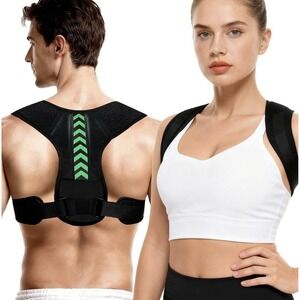 Posture Corrector Brace for Back & Shoulders, Adjustable Straps, One Size